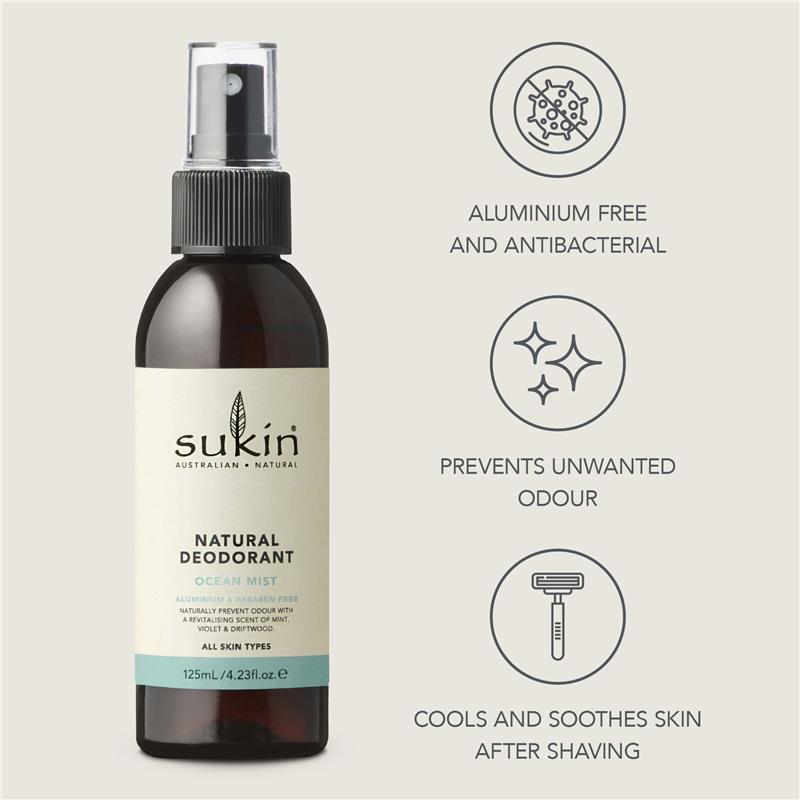 Sukin Natural Deodorant Ocean Mist 125ml