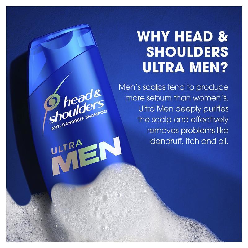 Head & Shoulders Ultramen 2in1 Deep Clean Anti Dandruff Shampoo & Conditioner 750ml
