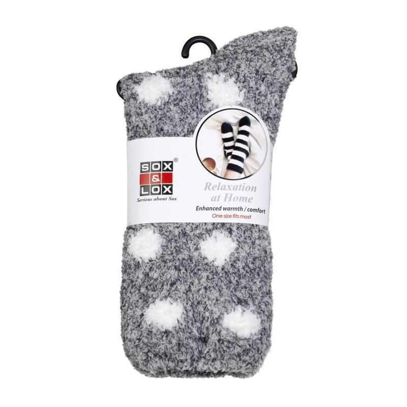 Adults Bed Socks Twinkle Dots Navy and White