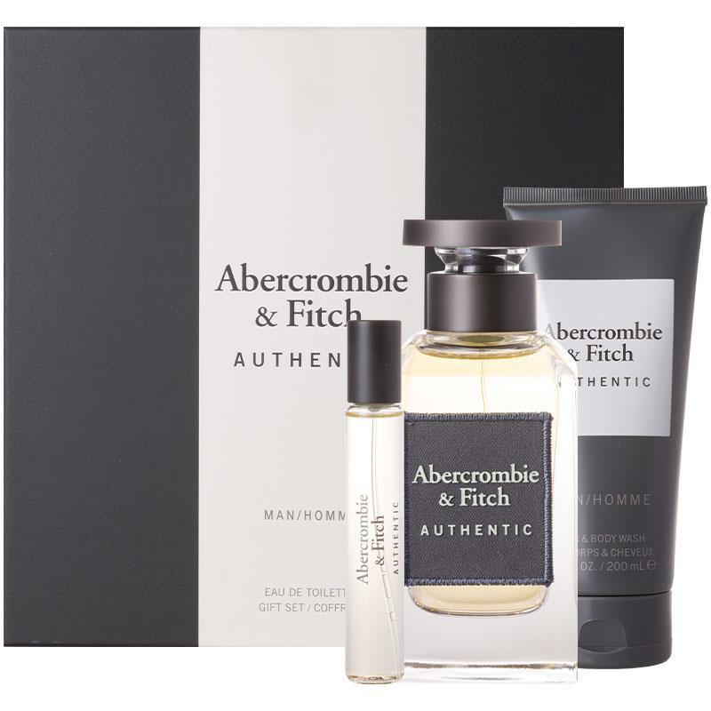 Abercrombie & Fitch Authentic For Him Eau de Toilette 100ml 3 Piece Set