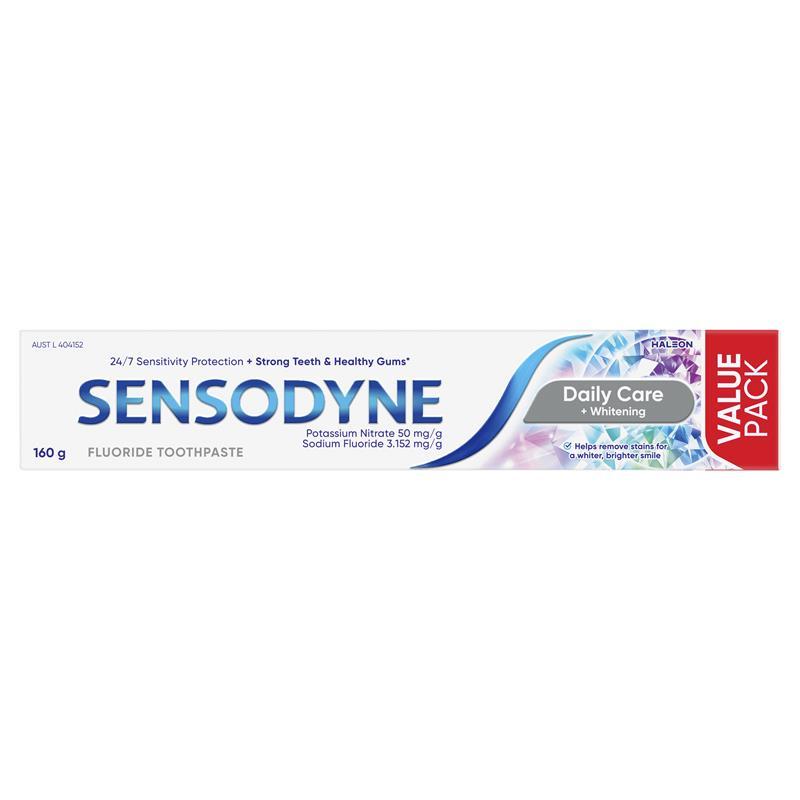 Sensodyne Toothpaste Daily Care + Whitening 160g Exclusive Size