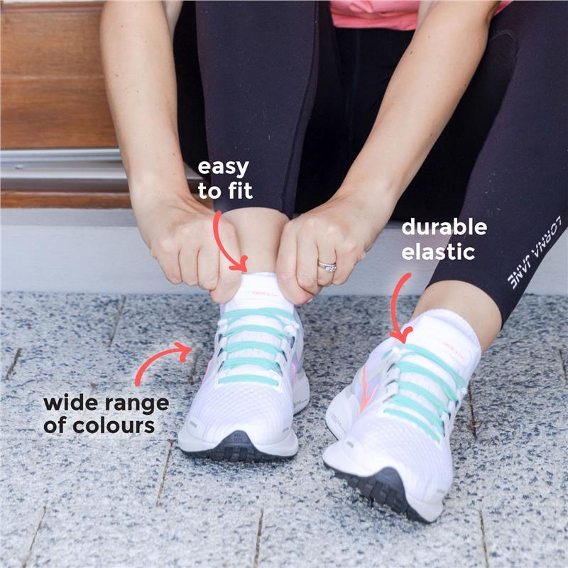 Synxlace No Tie Laces Blue