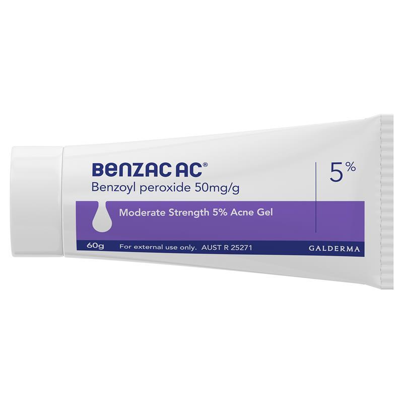 Benzac AC Moderate Strength 5% Acne Gel 60g