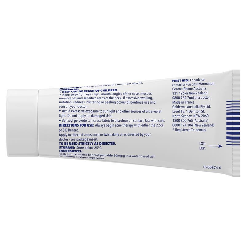 Benzac AC Moderate Strength 5% Acne Gel 60g