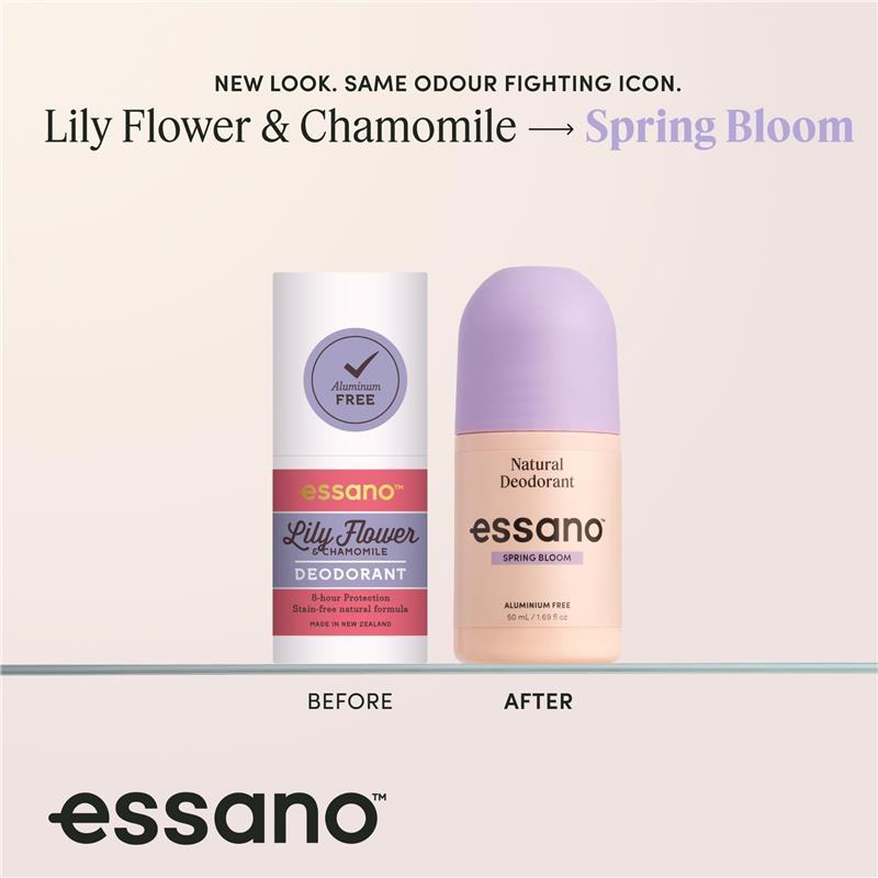 Essano Natural Deodorant Roll On Spring Bloom 50ml