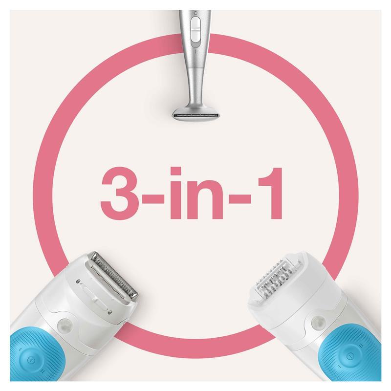 Braun Silk-Epi 5 Wet & Dry Epilator White/Blue SES5-810