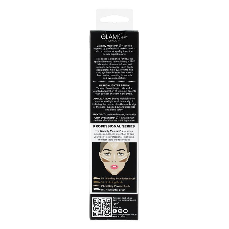Glam By Manicare Pro Highlighter Brush