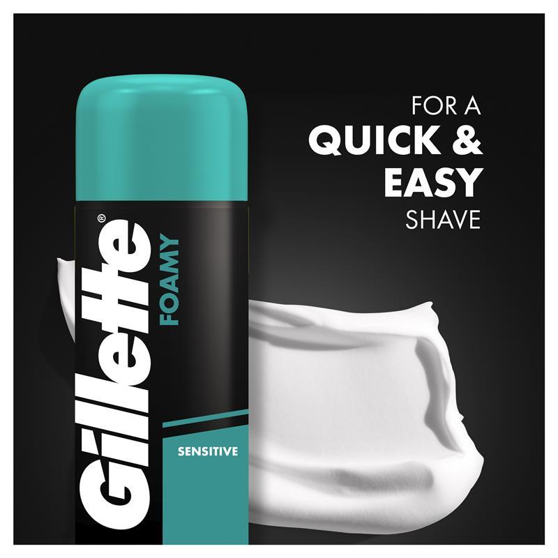 Gillette Foamy Sensitive Shave Foam 333g