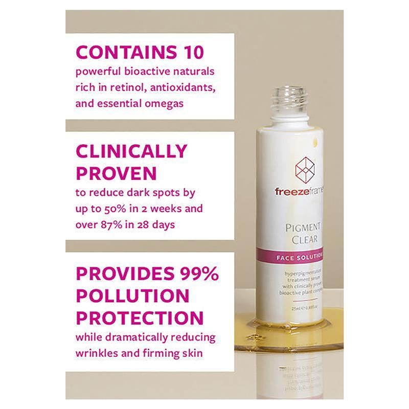Freezeframe Pigment Clear Face Solutions 25ml