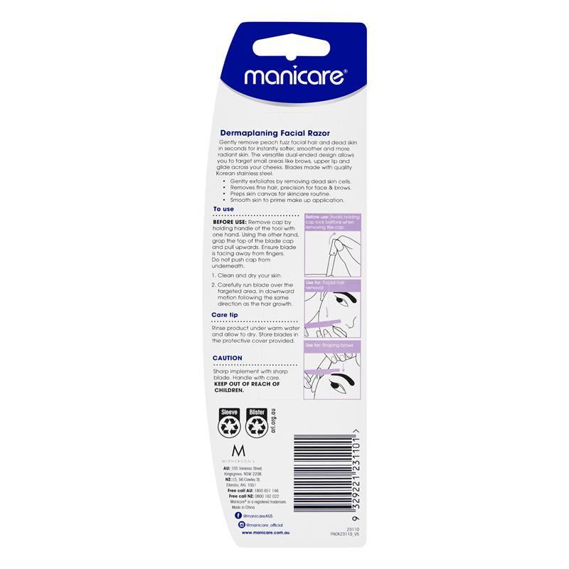 Buy Manicare DermaSMOOTH Fuzz Remover 2 Pack online at Chemist Warehouse