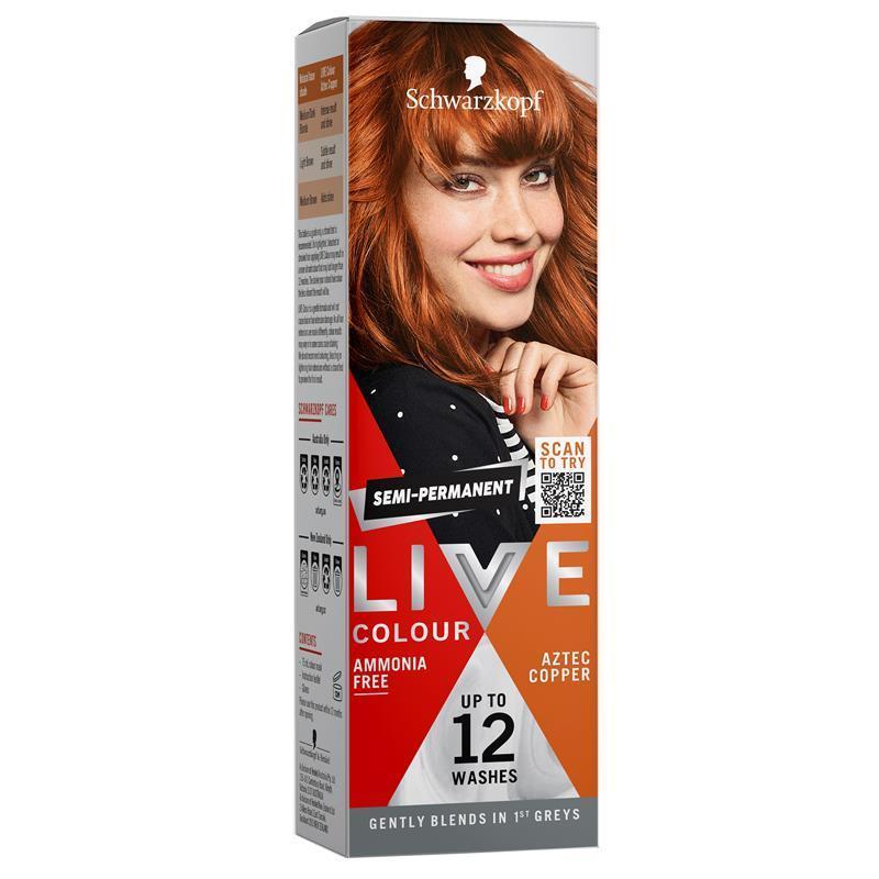 Schwarzkopf LIVE Colour Aztec Copper Semi Permanent 75ml