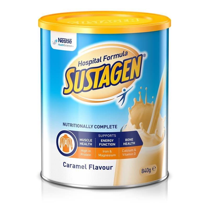 Sustagen Hospital Formula Nutritional Supplement Caramel Flavour 840g