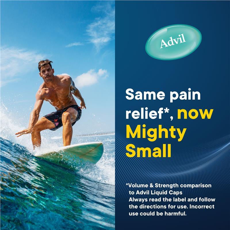 Advil Ibuprofen Pain Relief Liquid Mini 90 Capsules