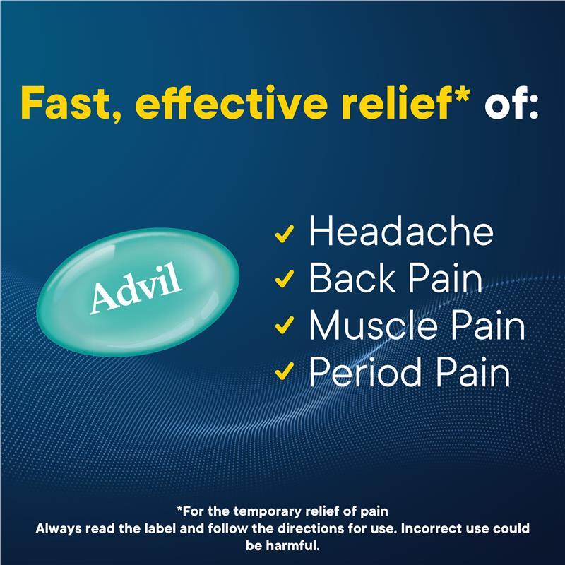 Advil Ibuprofen Pain Relief Liquid Mini 90 Capsules