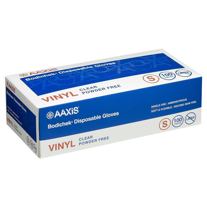 Bodichek Vinyl Disposable Gloves Powder Free Small 100 Pack