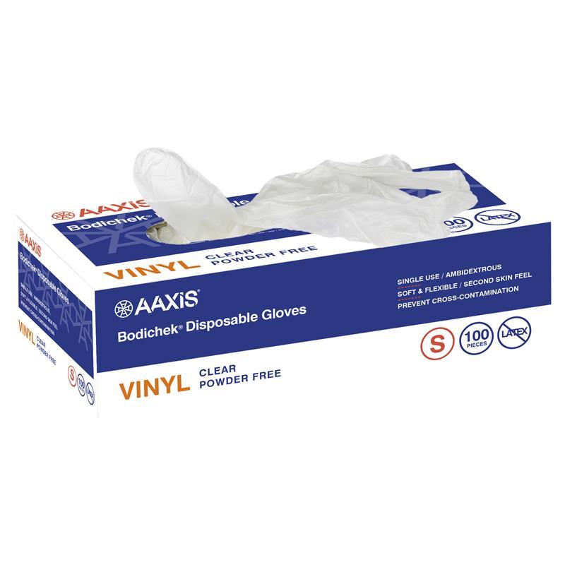 Bodichek Vinyl Disposable Gloves Powder Free Small 100 Pack