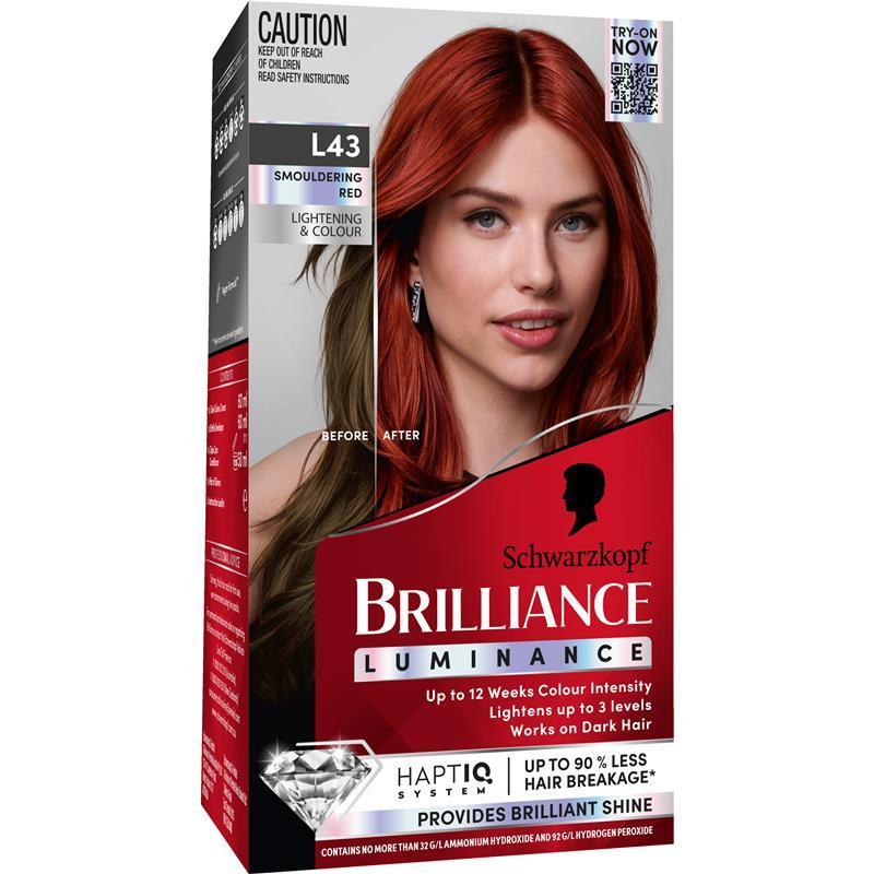 Schwarzkopf Brilliance L43 Smouldering Red New
