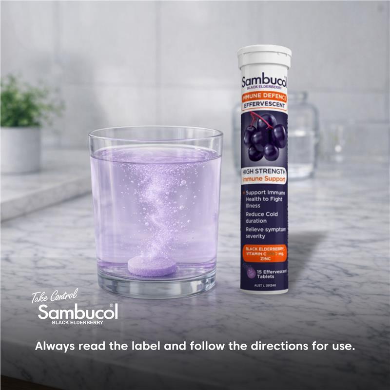 Sambucol HS Immune Defence 15 Effervescent Tablets