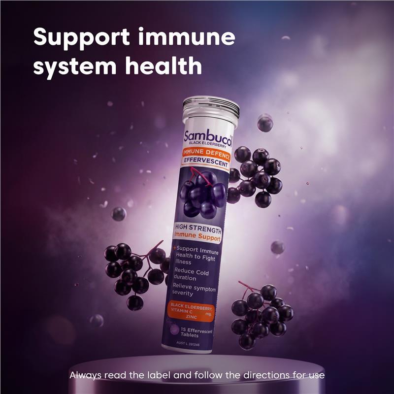 Sambucol HS Immune Defence 15 Effervescent Tablets