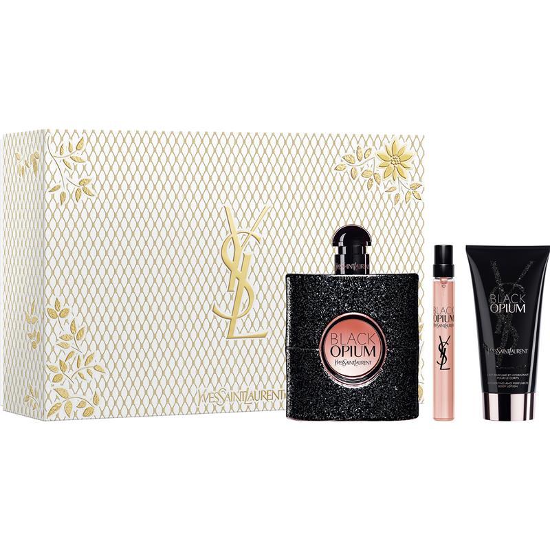 Yves Saint Laurent Opium Black Eau de Parfum 90ml 3 Piece Set