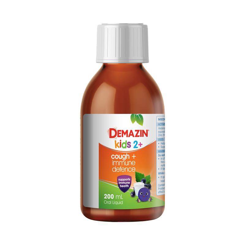 Demazin Kids 2+ Cough + Immune Defence 200ml