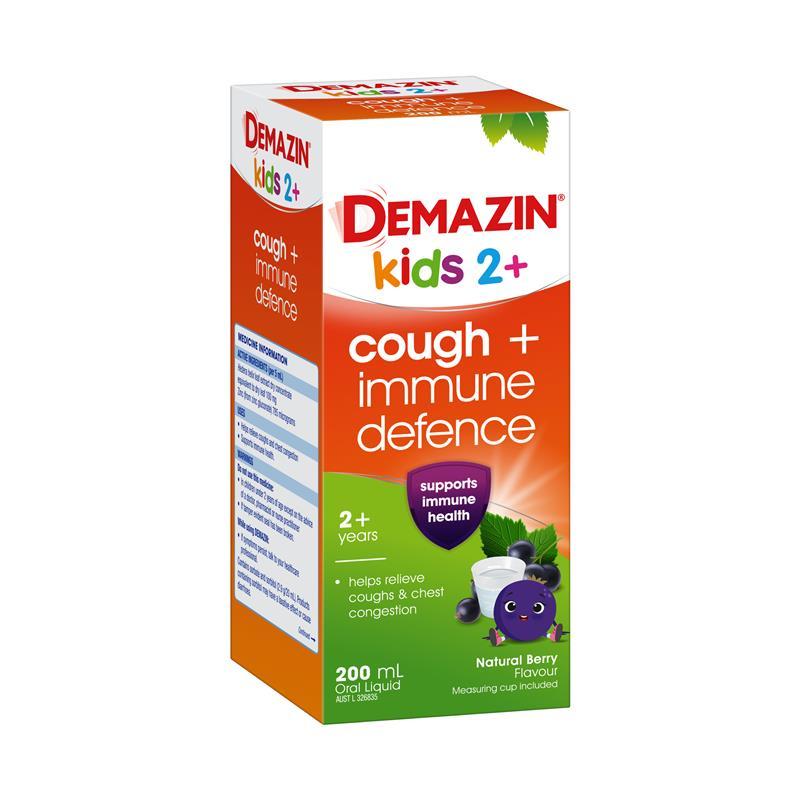 Demazin Kids 2+ Cough + Immune Defence 200ml
