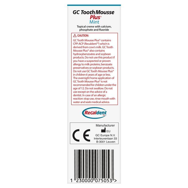 GC Tooth Mousse Plus Mint 40g