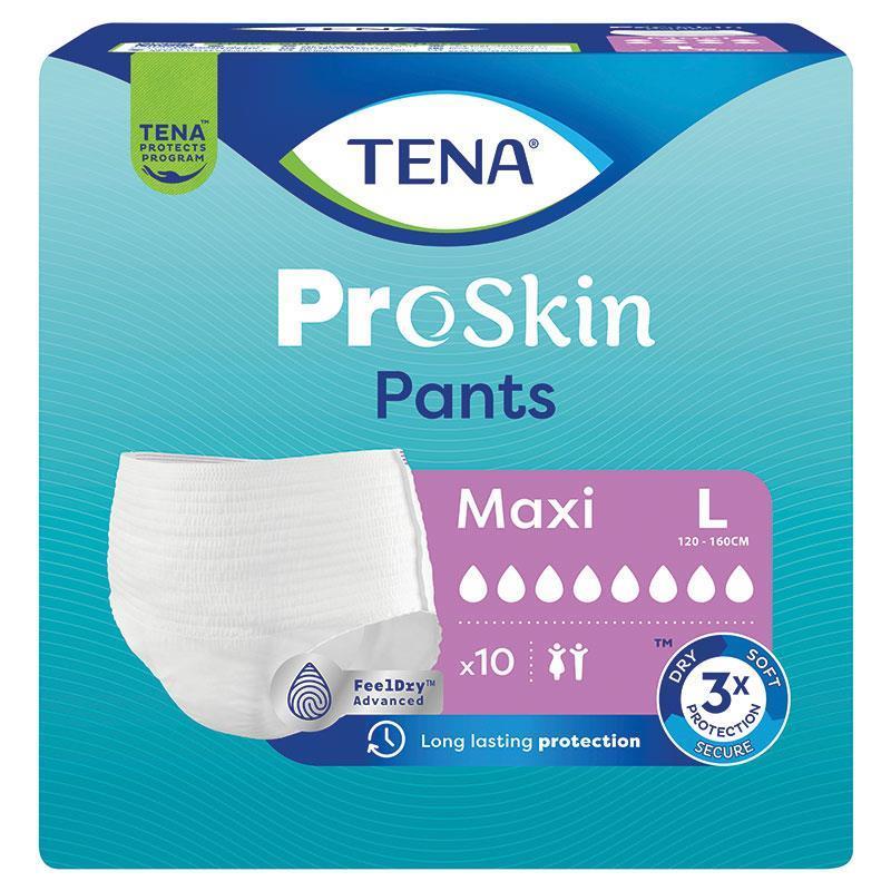 TENA Pants Proskin Maxi Large 10 Pack