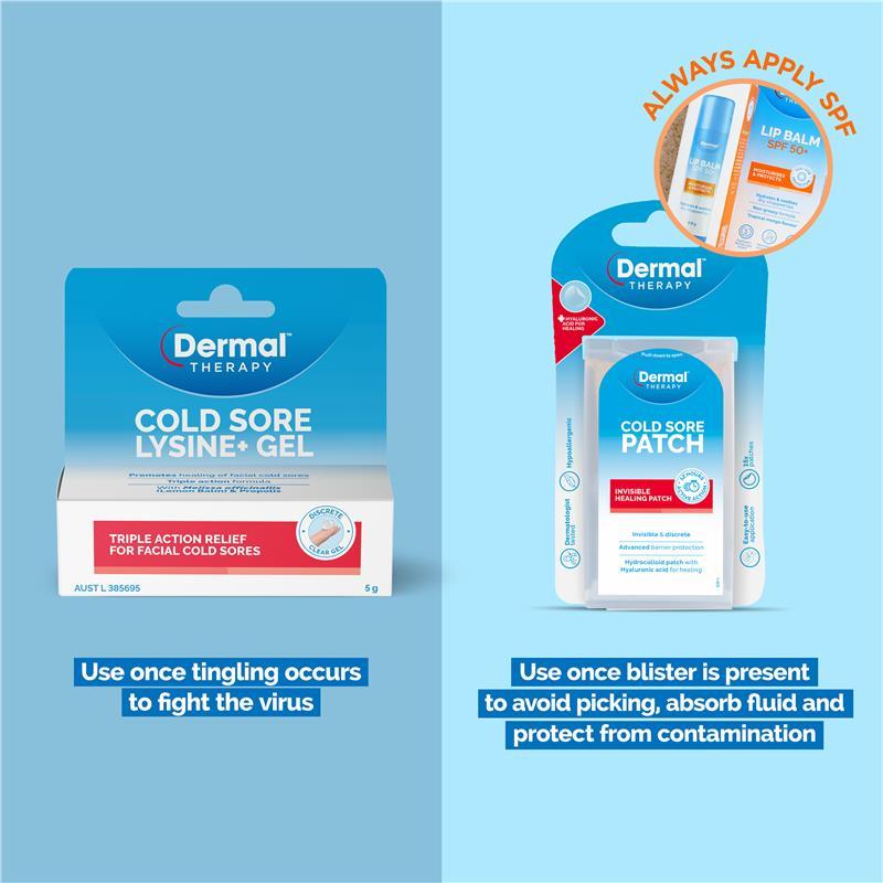 Dermal Therapy Cold Sore Lysine+ Gel 5g
