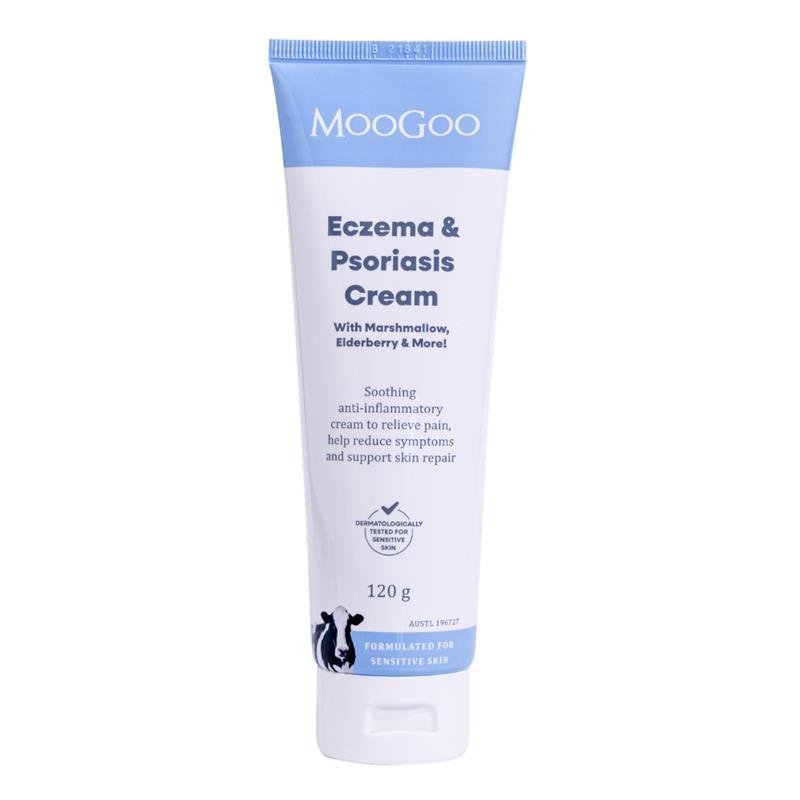 MooGoo Eczema & Psoriasis Cream With Marshmallow & Elderberry 120g
