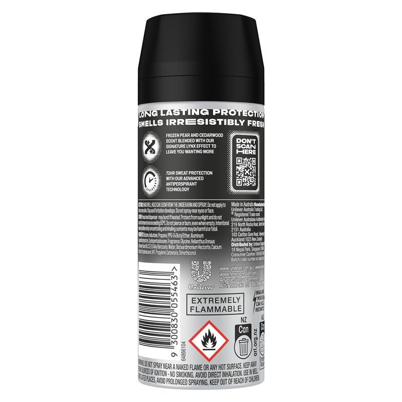 Lynx Deodorant Antiperspirant Black 165ml