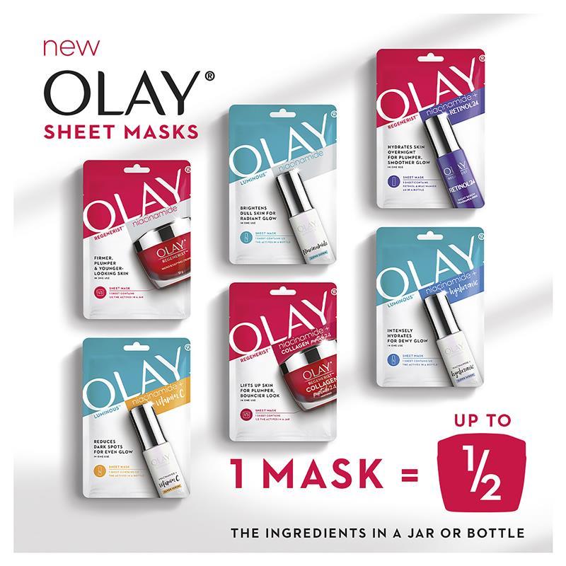 Olay Regenerist Niacinamide + Collagen Peptide24 Sheet Mask