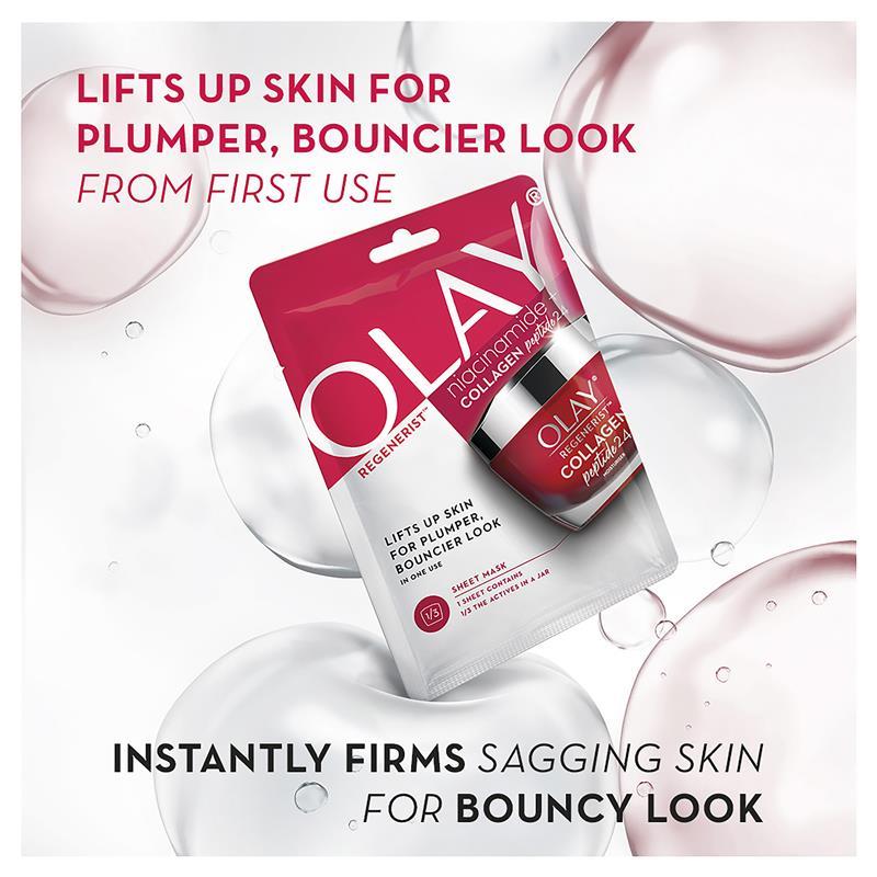 Olay Regenerist Niacinamide + Collagen Peptide24 Sheet Mask