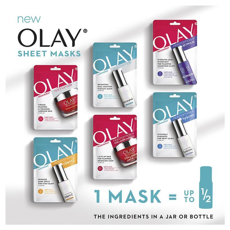 Olay Luminous Niacinamide + Hyaluronic Sheet Mask