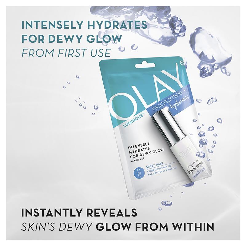 Olay Luminous Niacinamide + Hyaluronic Sheet Mask