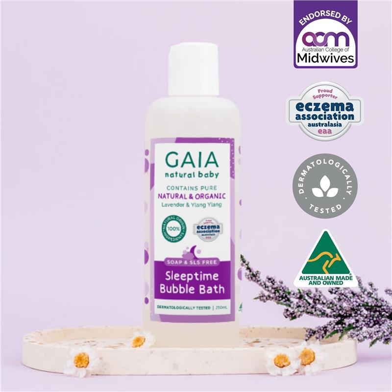 Gaia Natural Baby Bubble Bath Sleeptime 250ml