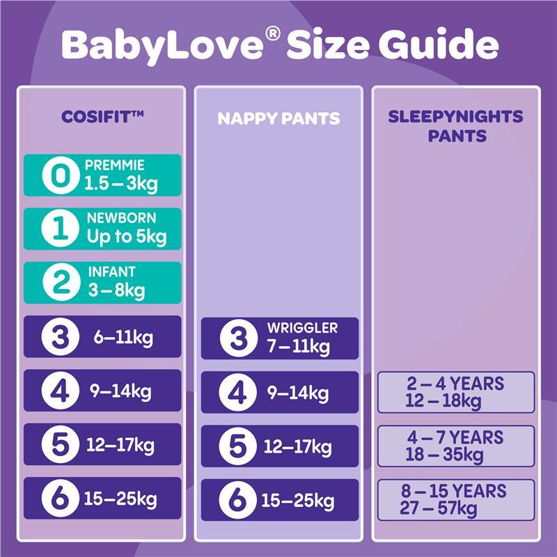 BabyLove Cosifit Nappies Size 4 (9-14kg) 60 Pack