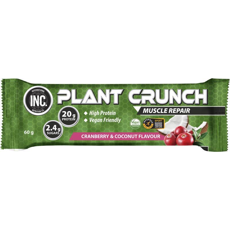 INC. Plant Crunch Protein Bar Cranberry Coconut 60g