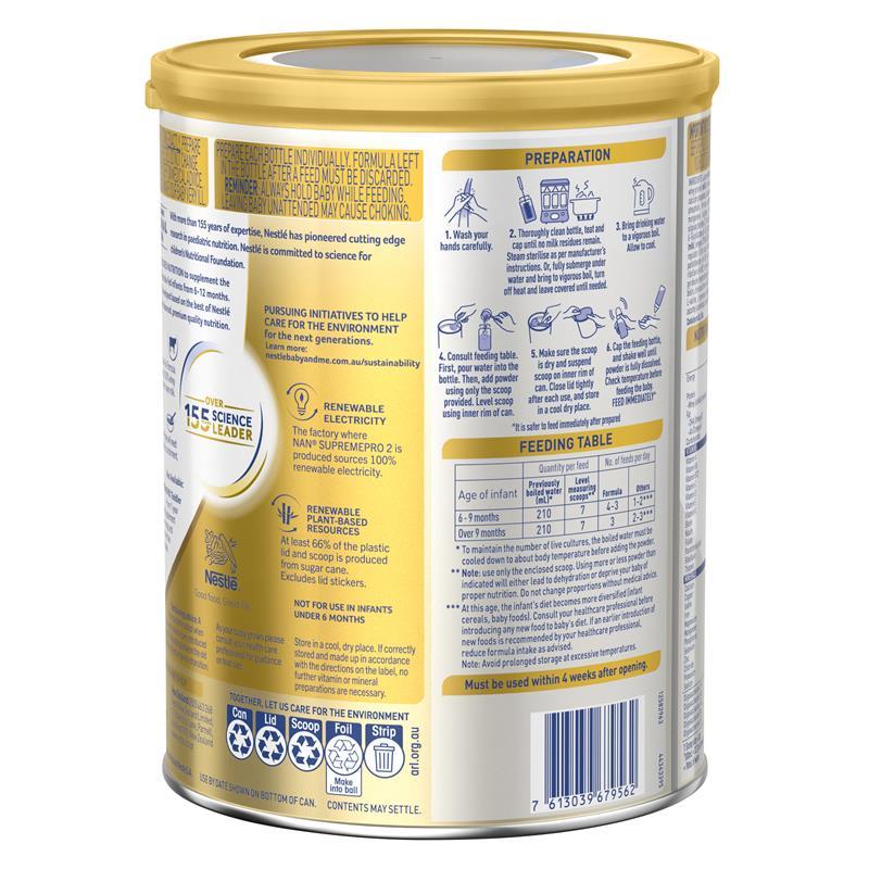 NAN Supremepro 2 Follow-On Baby Formula 6-12 Months Powder main image 1