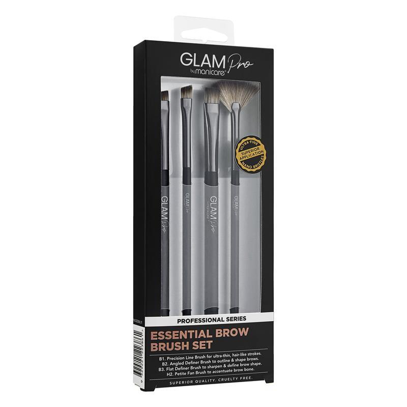 Glam By Manicare Pro Essential Brow Brush Set
