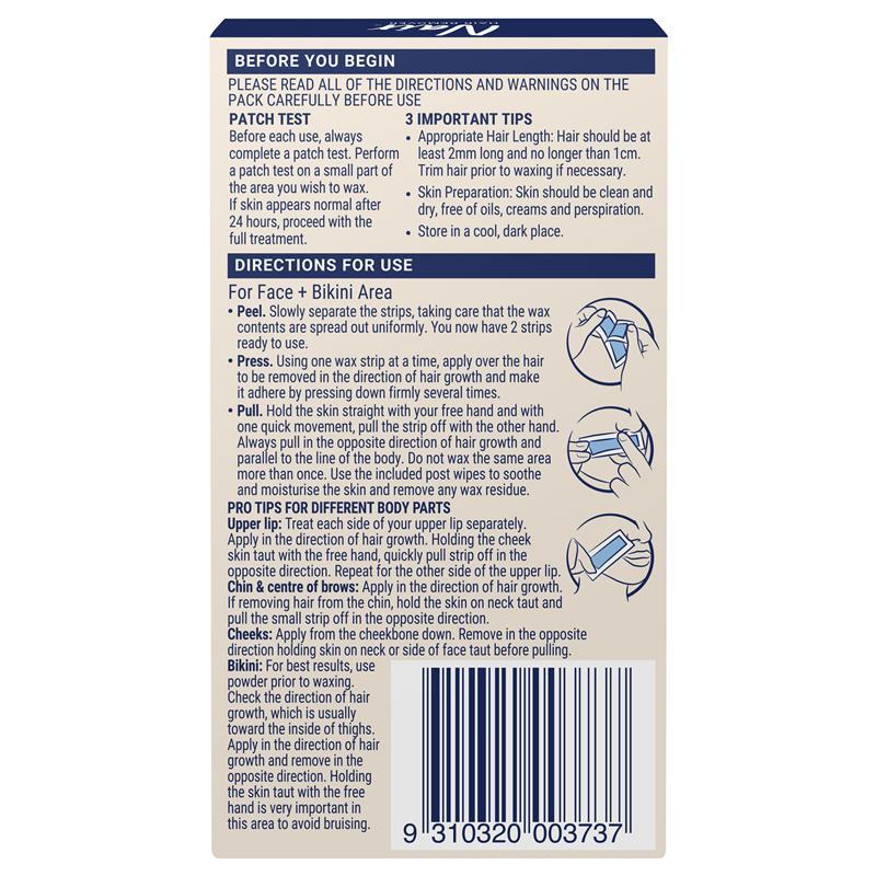 Nair Soft Natural Wax Mini Strips 20 Pack