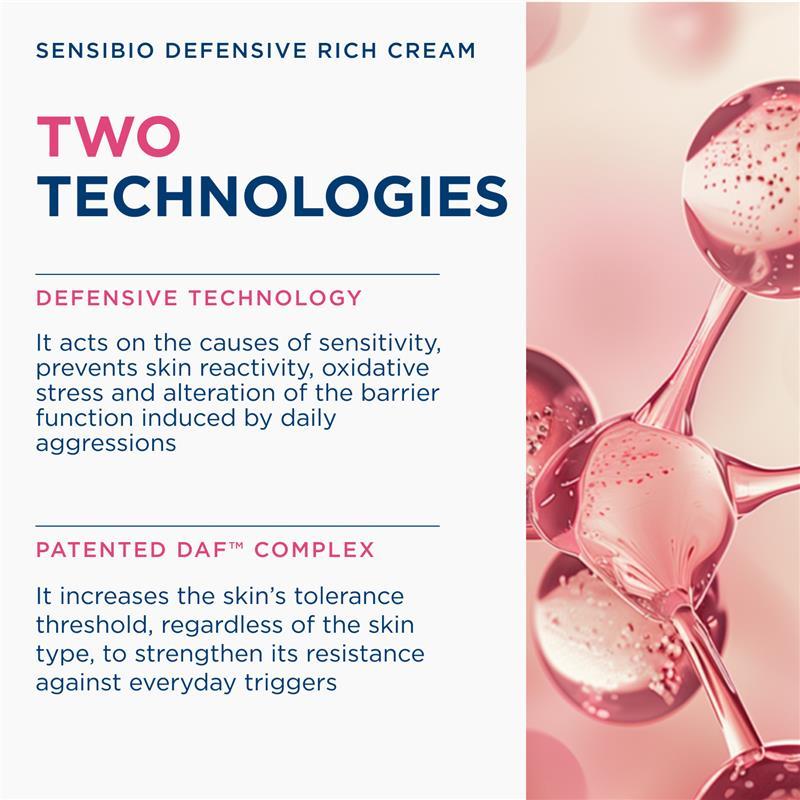 Bioderma Sensibio Soothing Defensive Rich Moisturiser for Dry, Sensitive Skin 40ml