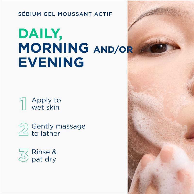 Bioderma Sebium Gel Moussant Actif Exfoliating Cleanser suitable For Acne Prone Skin 200ml