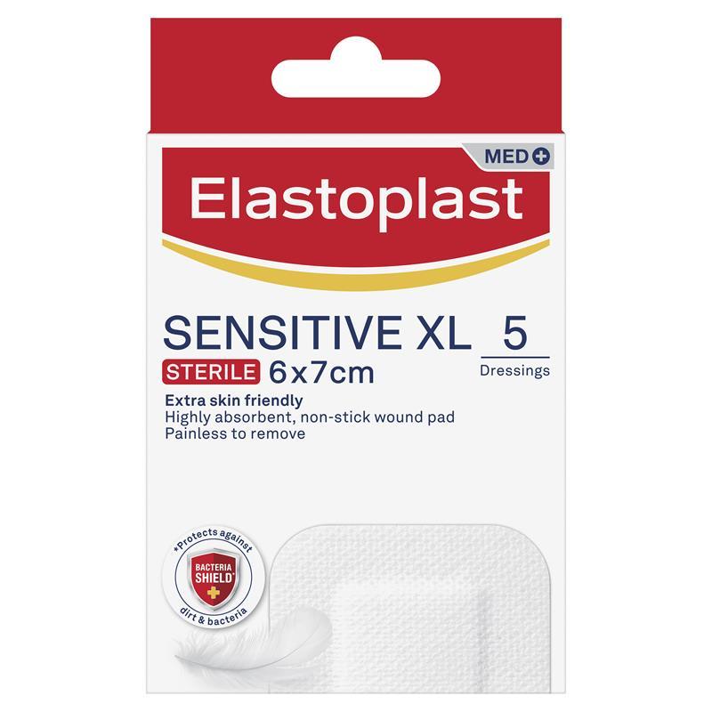 Elastoplast Sensitive Dressing XL 6x7cm 5 Dressings