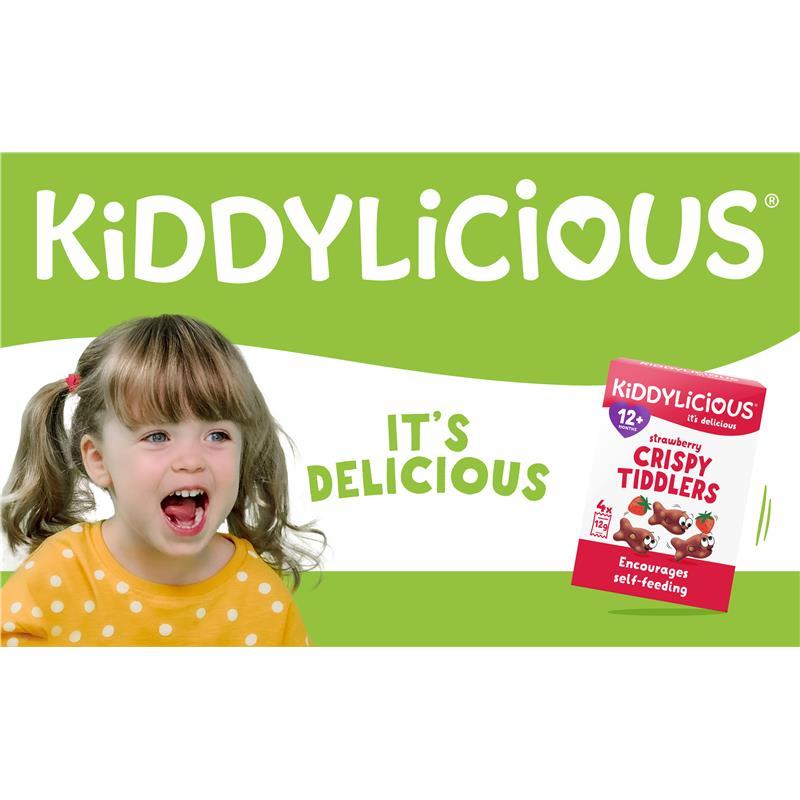 Kiddylicious Crispy Tiddlers Raspberry 12g