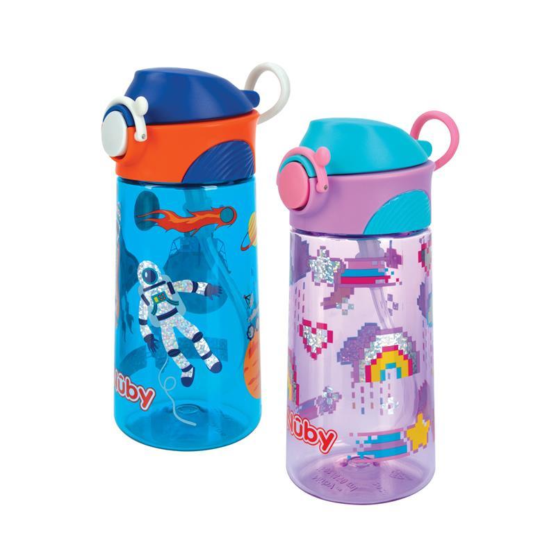 Nuby Tritan Glitter Spring Spout Cup With Lock 450ml