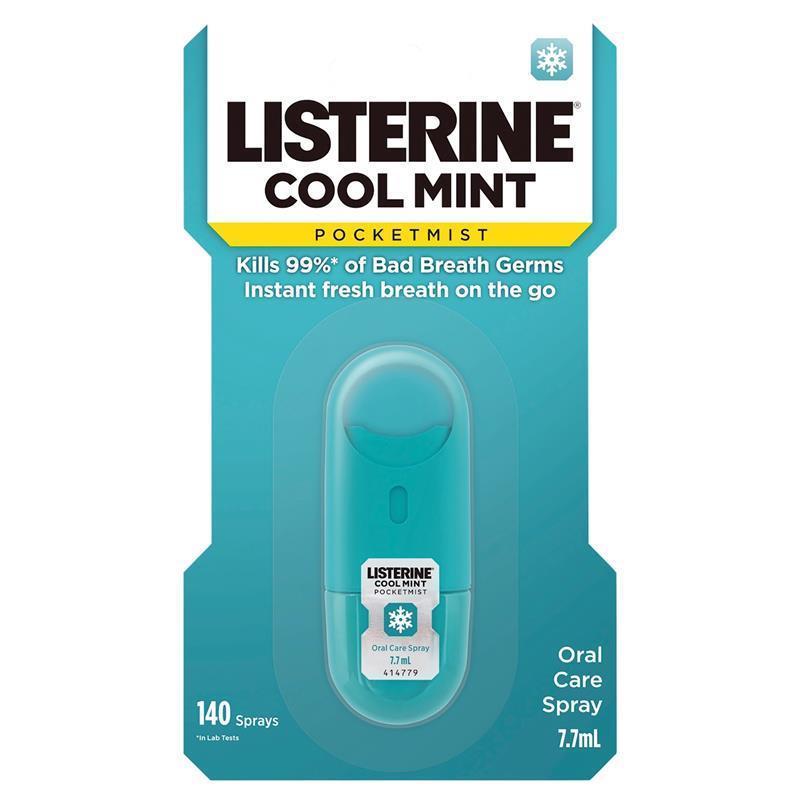 Listerine Pocketmist Oral Care Spray Cool Mint 7.7mL
