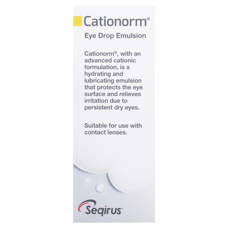 Cationorm Preservative Free Eye Drops 10ml