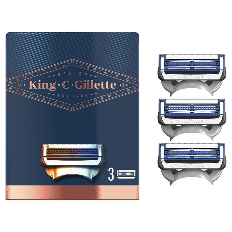 King C Gillette Neck Razor + 1 Razor Blade Refill