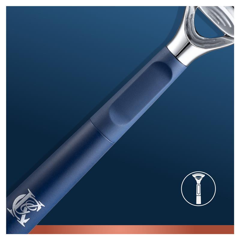 King C Gillette Neck Razor + 1 Razor Blade Refill